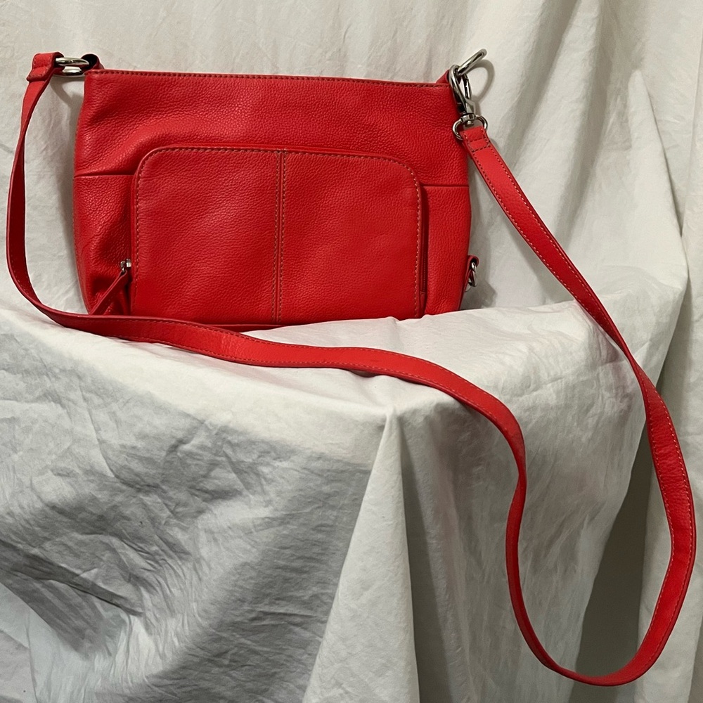 Tignanello Bold Red Crossbody Bag